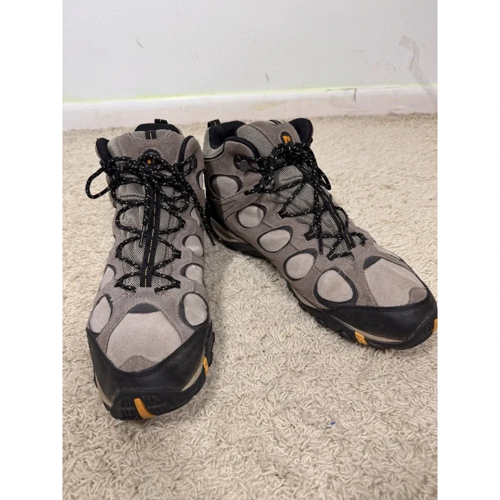 MERRELL Refuge Core Brindle Black Mid Performance Waterproof Boots Men's 14 Hike